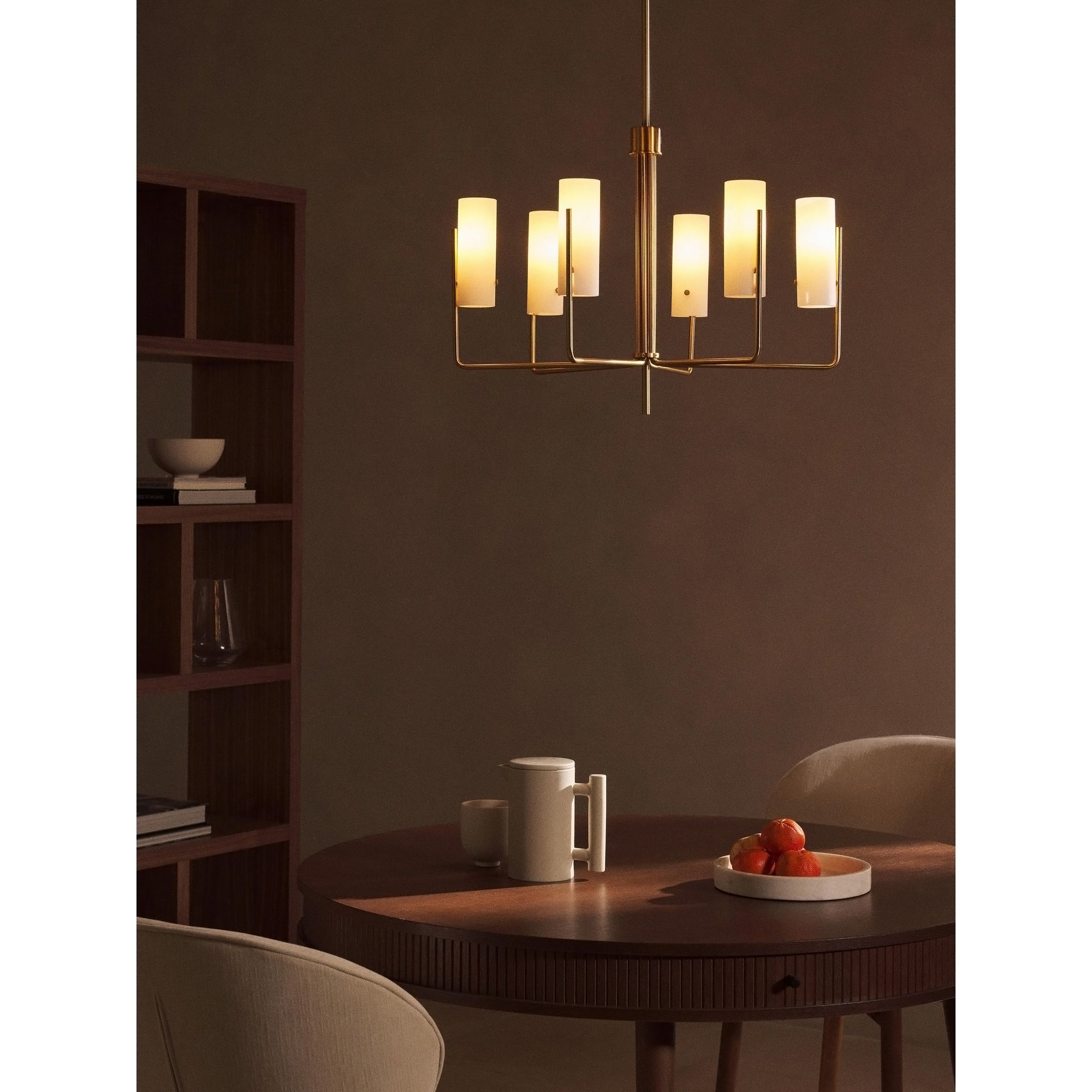 Ivraeus Vintage Industrial Brass Glass Chandelier - Letslighting