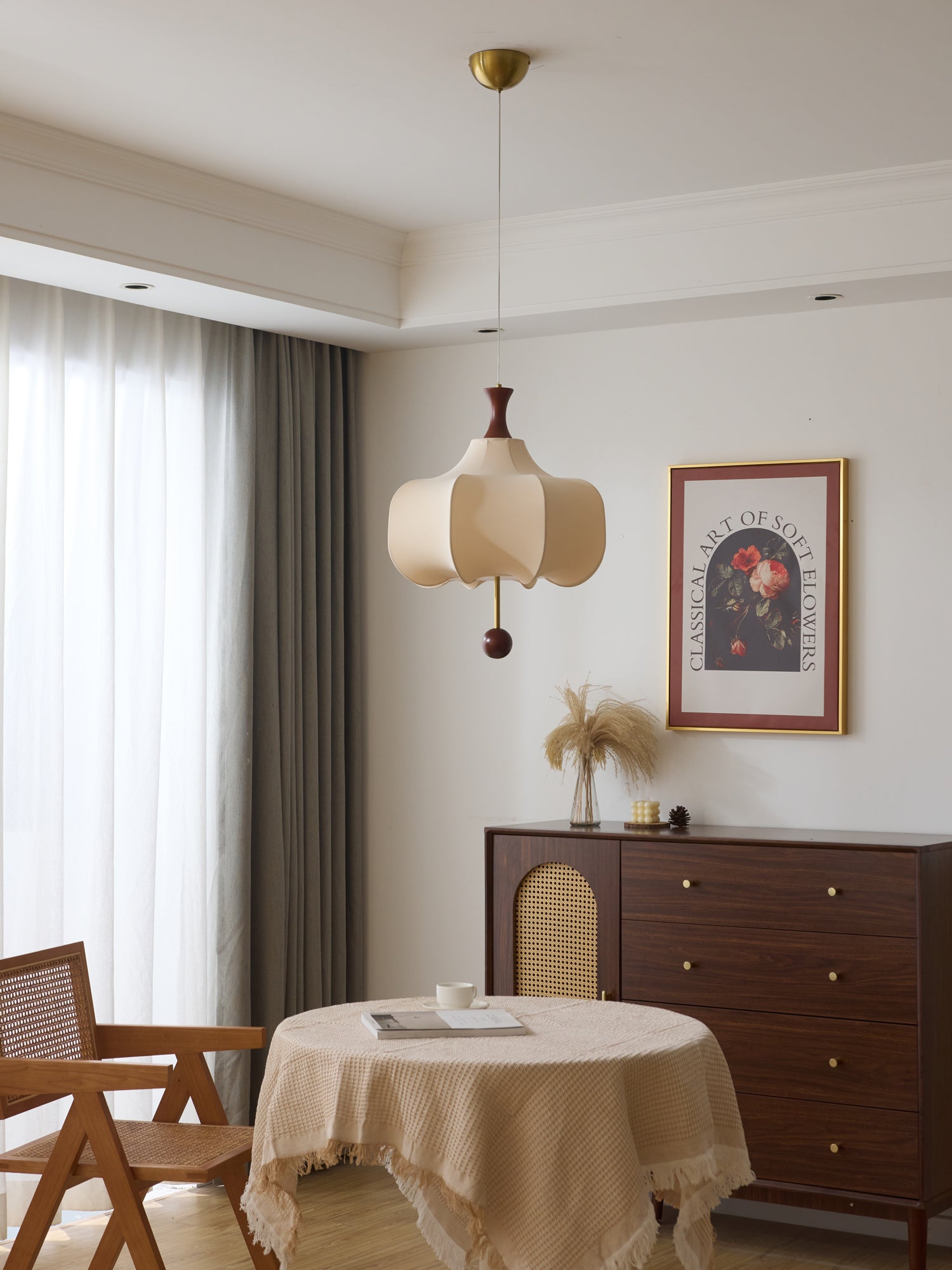 Venoryra Premium Elegance Cloud Wood Pendant Lamp - Letslighting