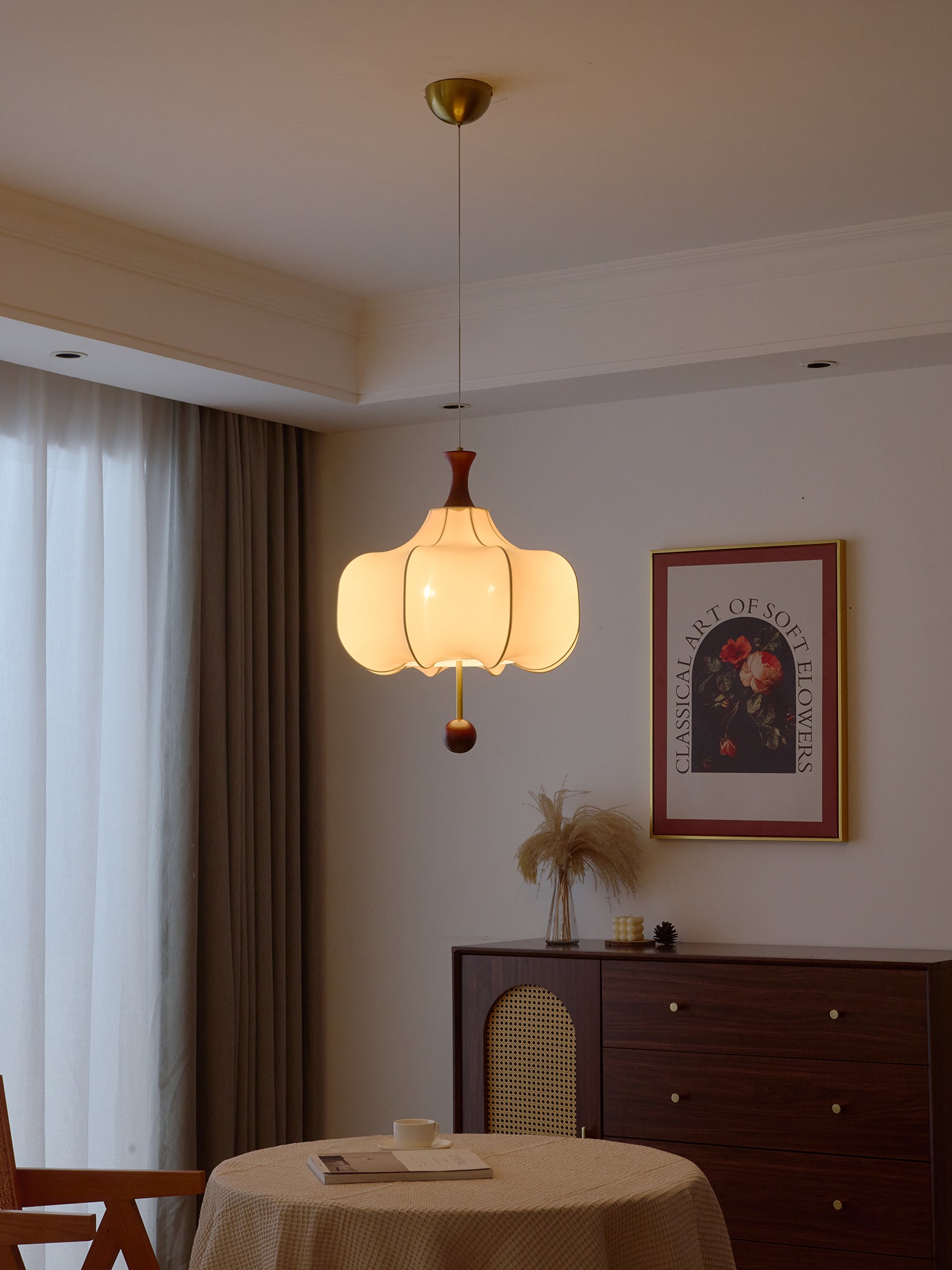 Venoryra Premium Elegance Cloud Wood Pendant Lamp - Letslighting