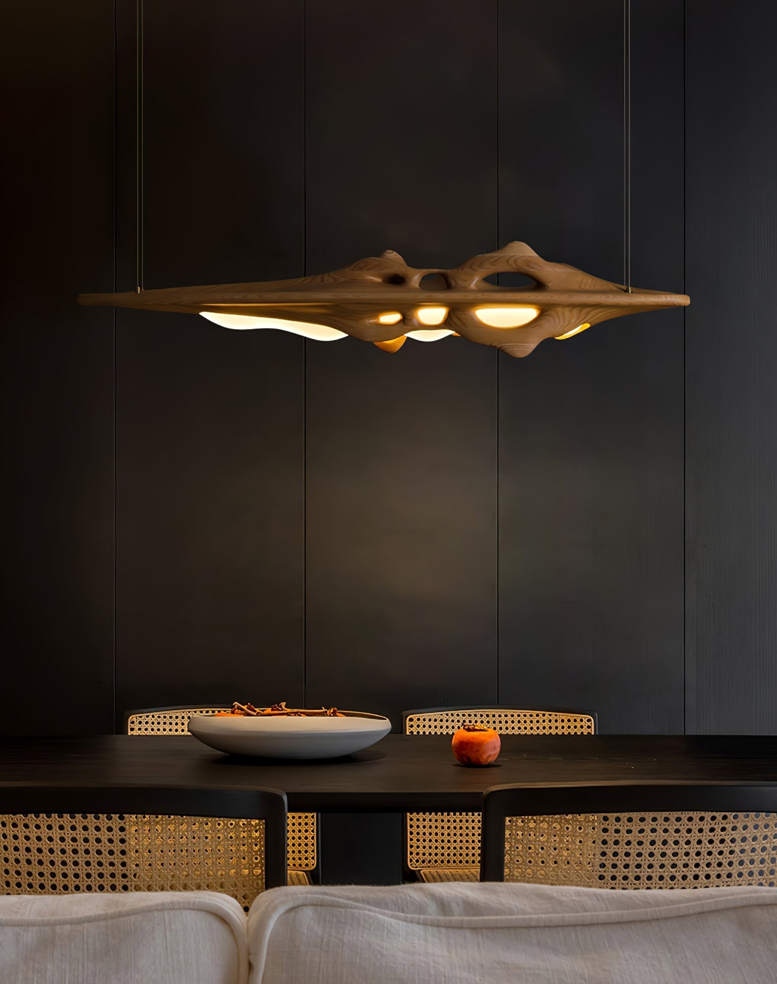 Ulsorira Topographic Wood Pendant Light - Letslighting