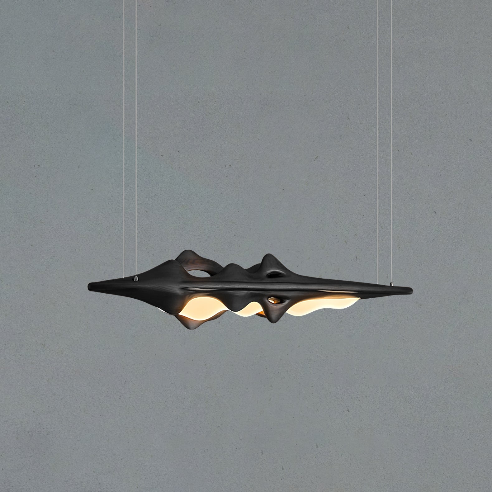 Ulsorira Topographic Wood Pendant Light - Letslighting