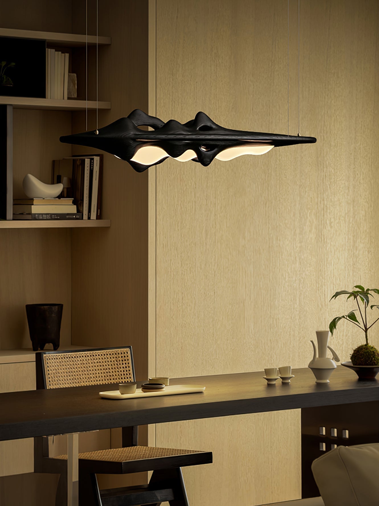 Ulsorira Topographic Wood Pendant Light - Letslighting