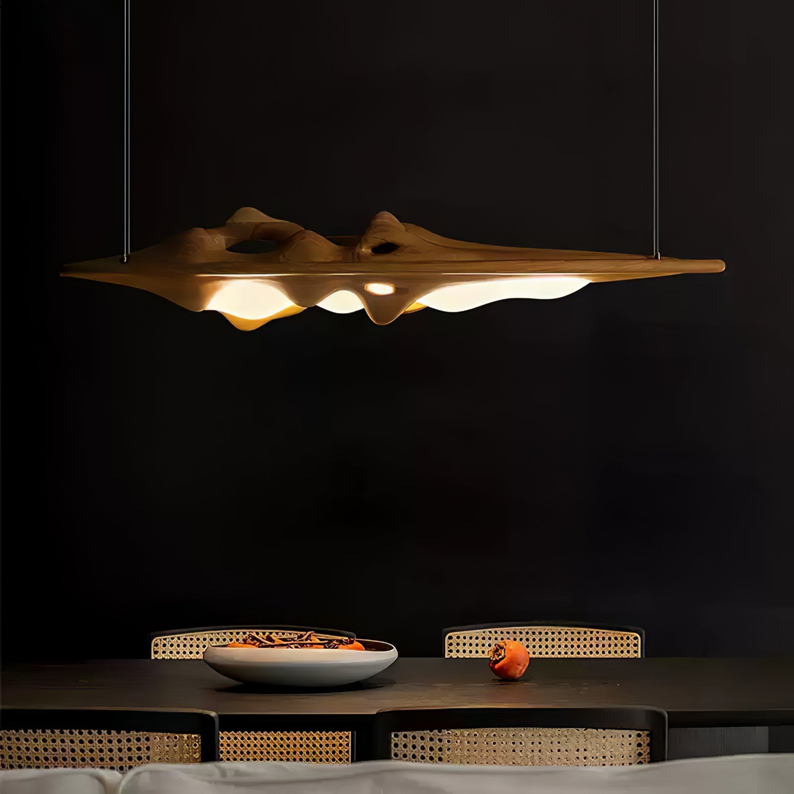 Ulsorira Topographic Wood Pendant Light - Letslighting