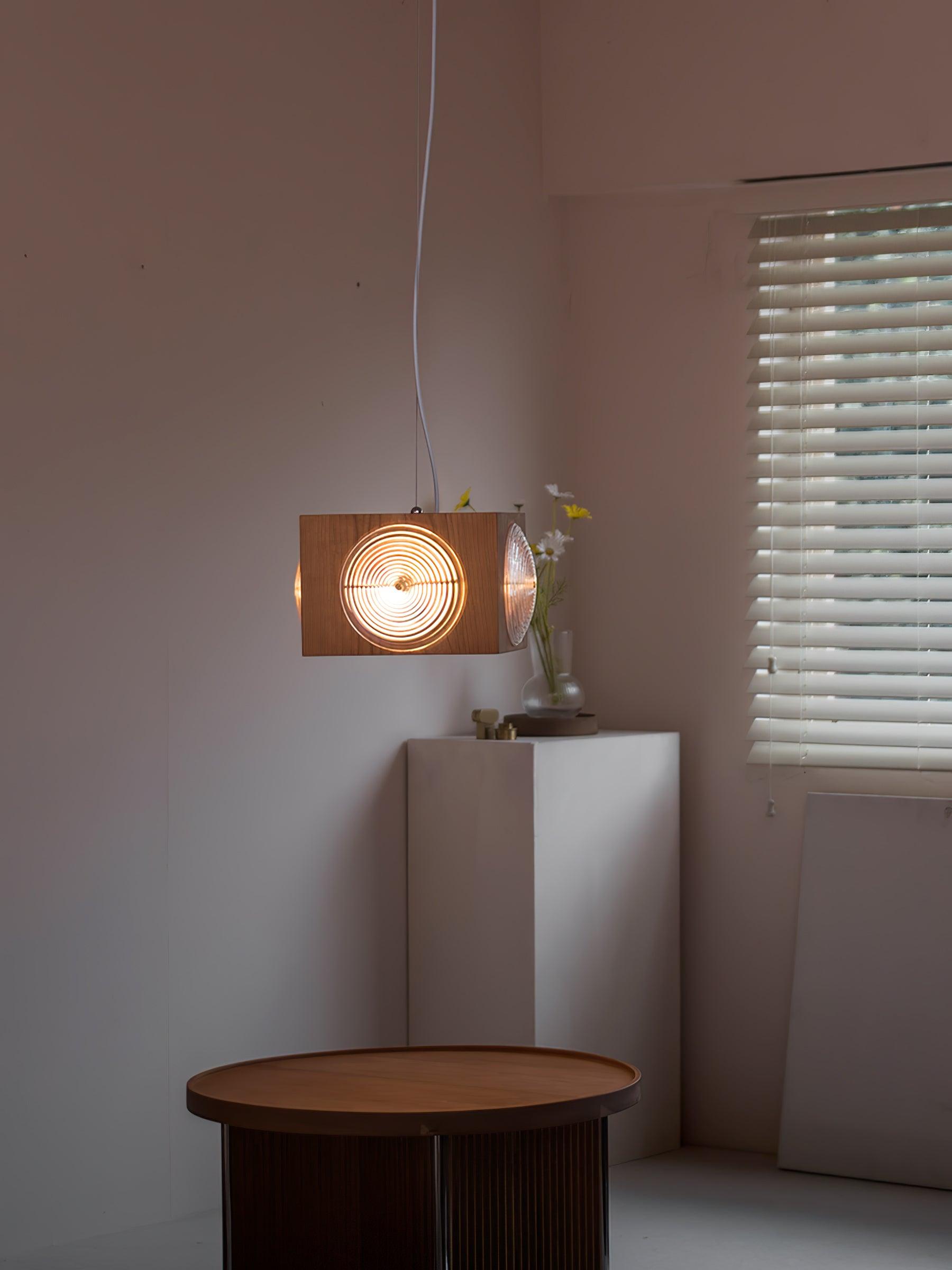 Allaeira Premium Nordic Art Wood Pendant Lamp - Letslighting