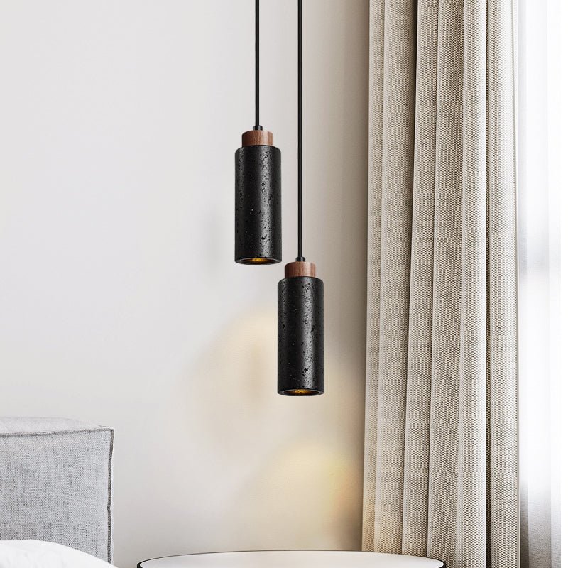 Vulcan Industrial Travertine Pendant Light