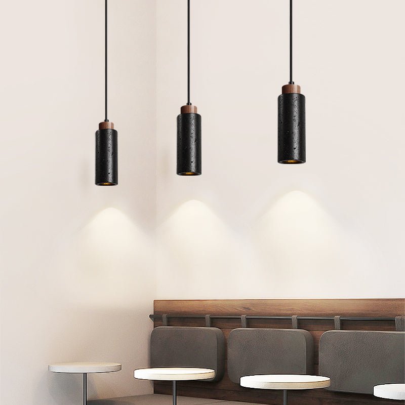 Vulcan Industrial Travertine Pendant Light