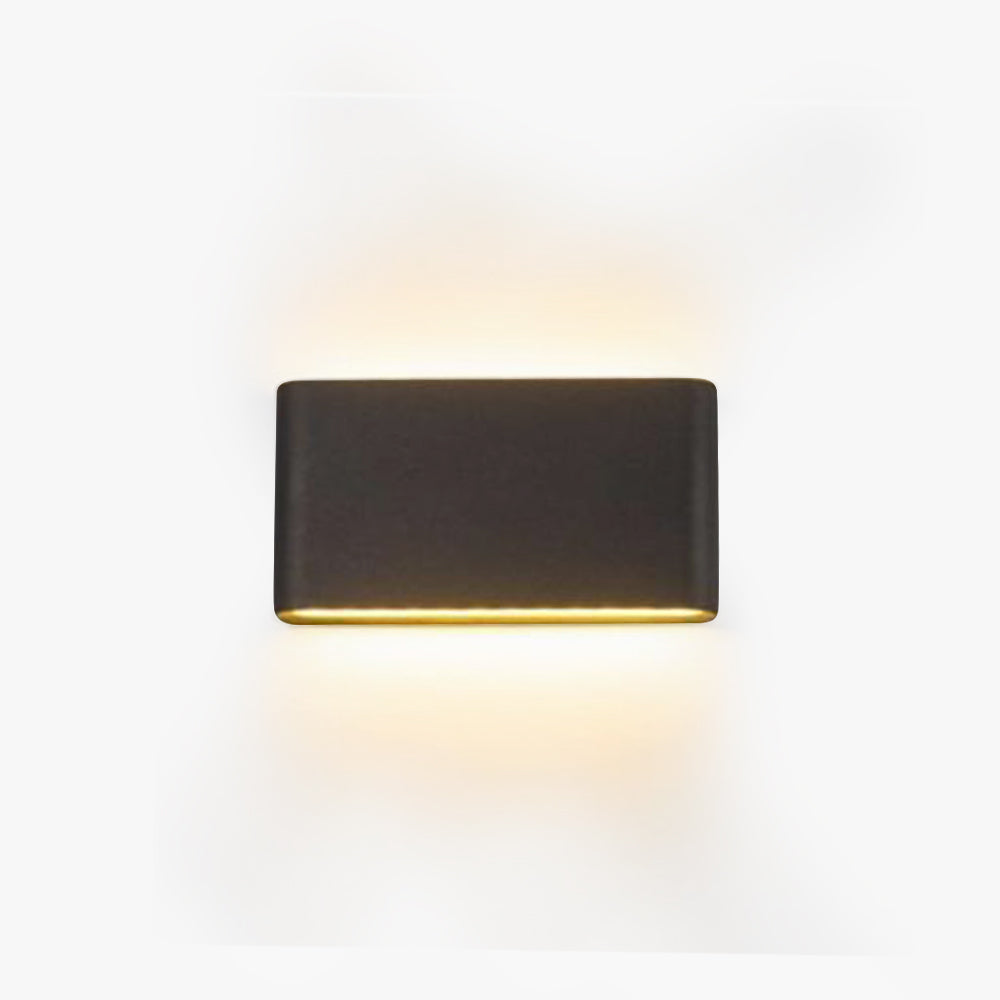 Ray Modern Rectagulart Metal Outdoor Wall Lamp