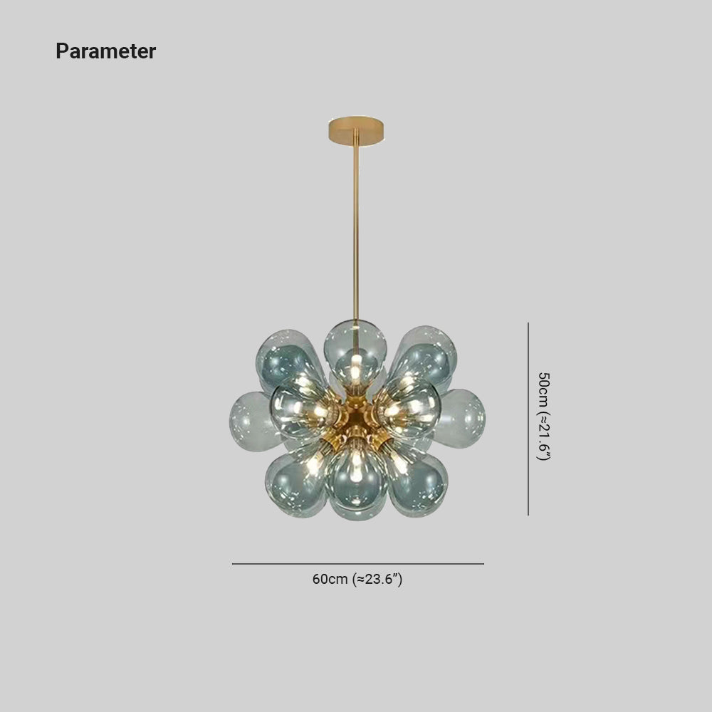 Valentina Glass Bubble Pendant Light for Kitchen Island - Letslighting
