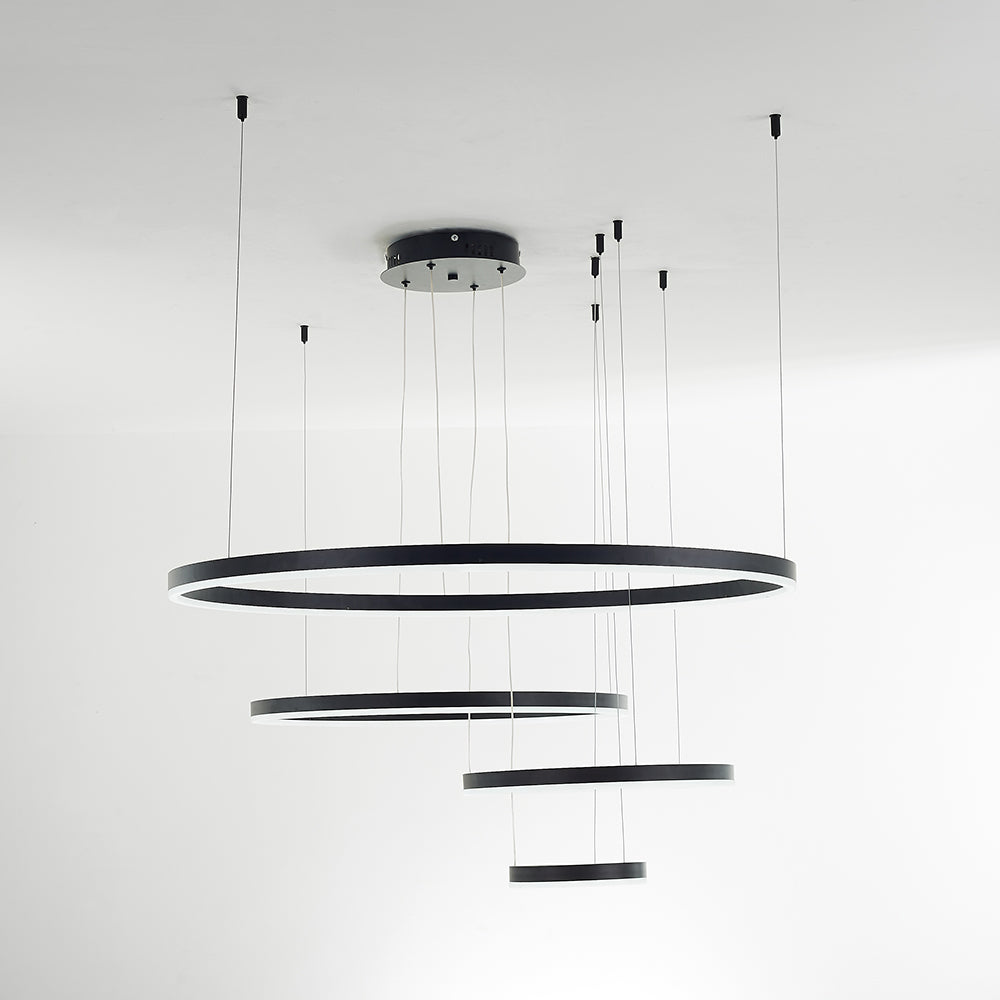Arisha Modern Pendant Light Tir-Circle Metal