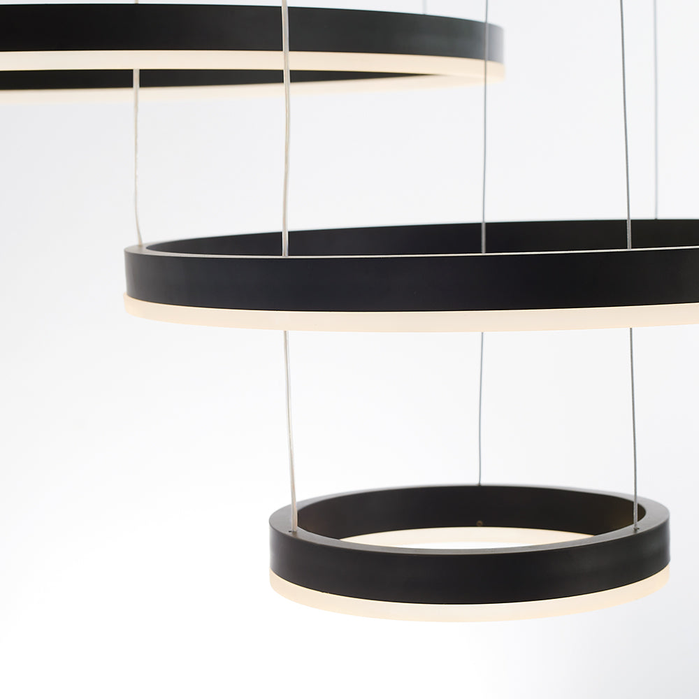 Arisha Modern Pendant Light Tir-Circle Metal