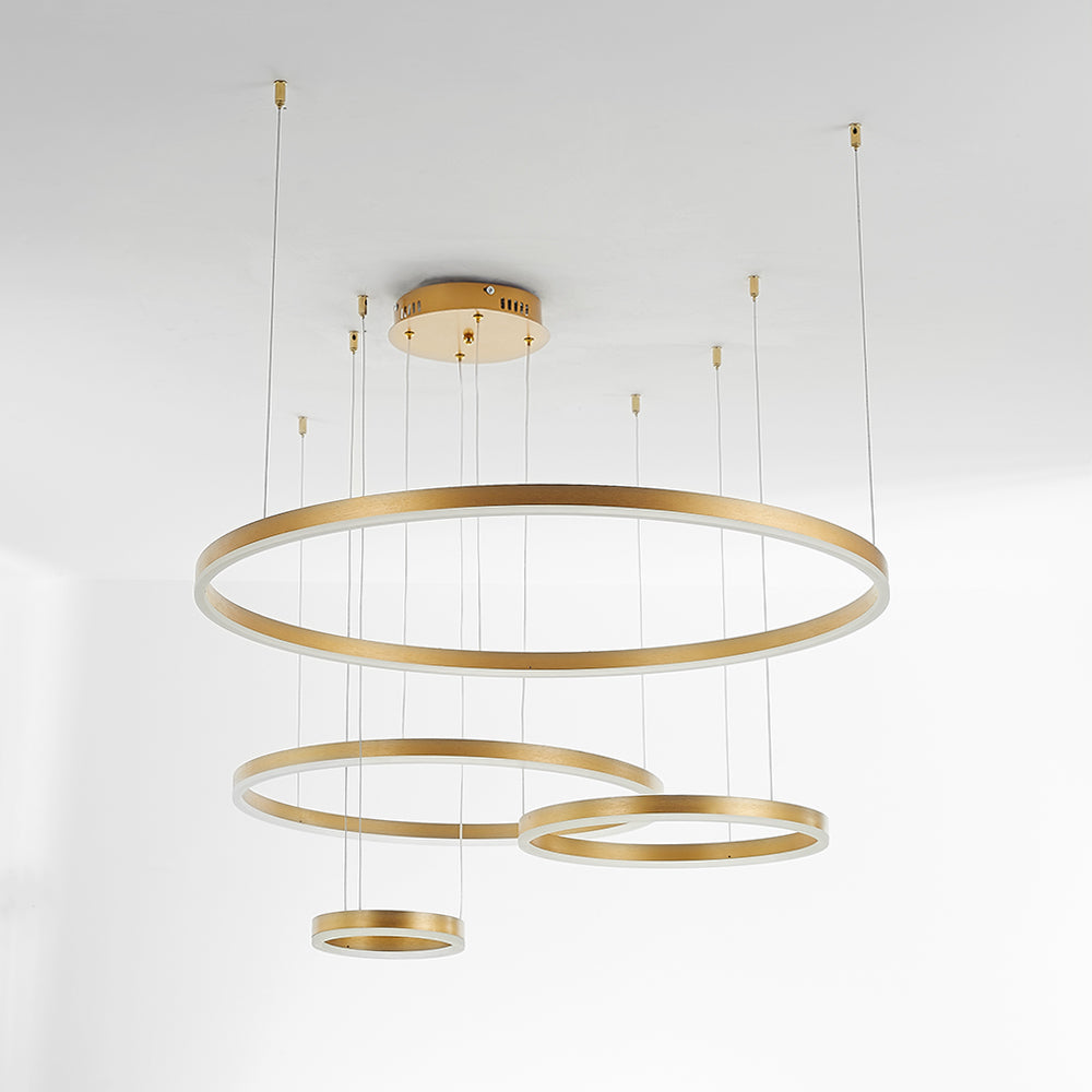 Arisha Modern Pendant Light Tir-Circle Metal