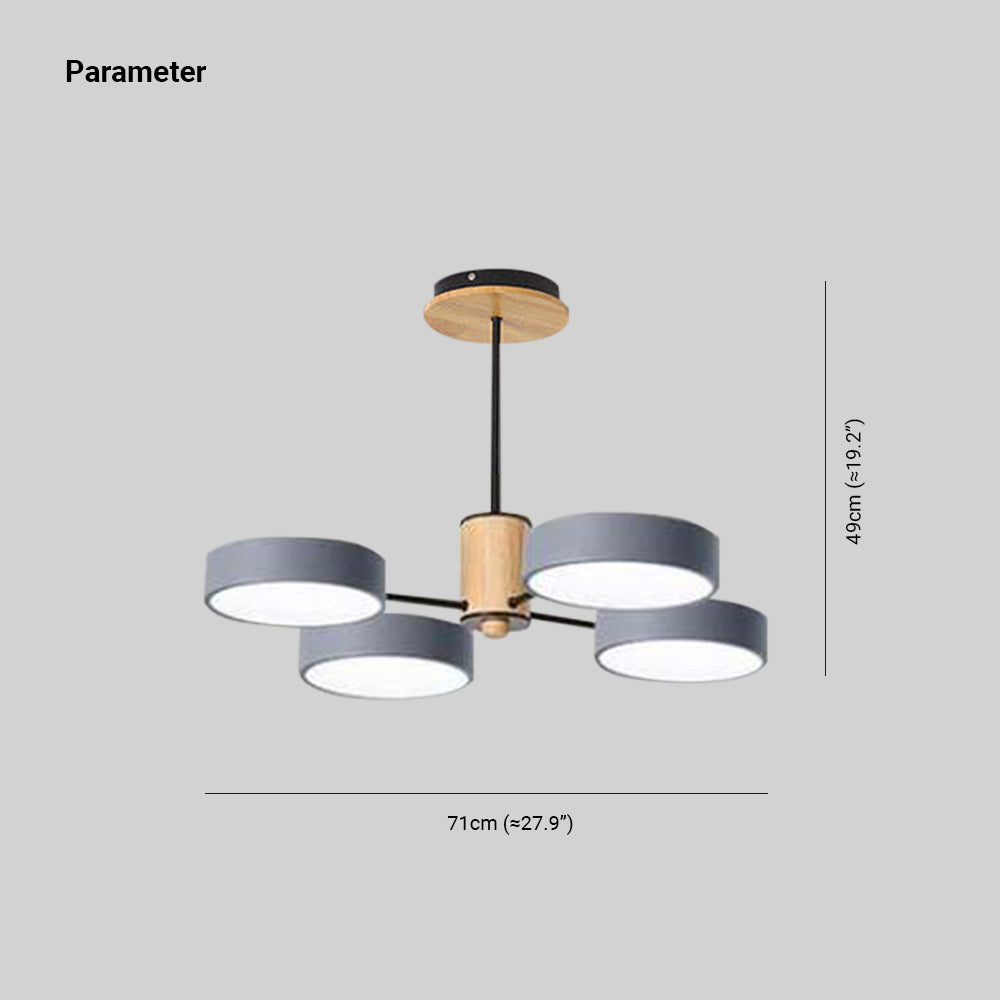 Arisha Art Deco Pendant Light Wood - Letslighting