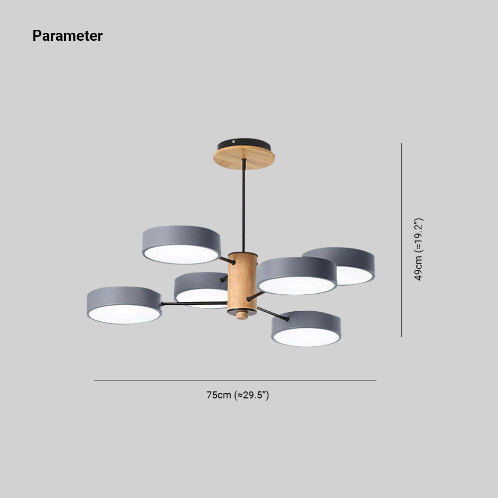 Arisha Art Deco Pendant Light Wood - Letslighting