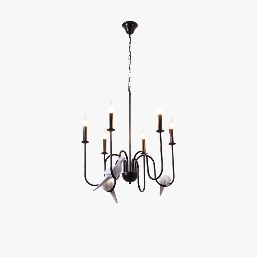 Silva Vintage Chandelier Metal Bedroom Cafe Living Room