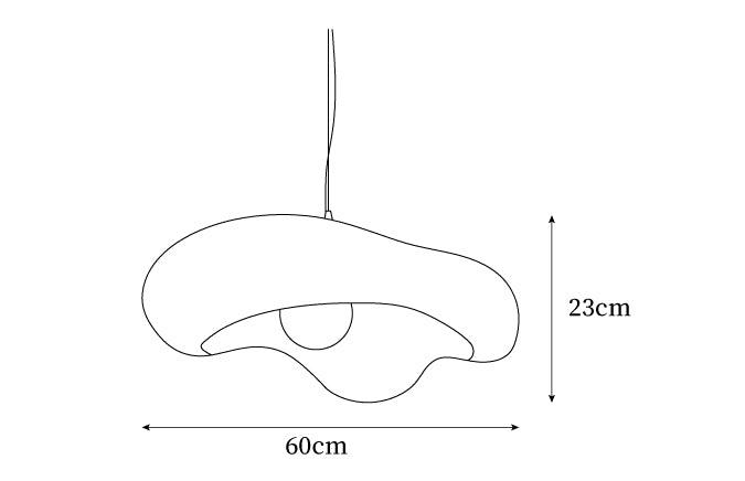 Pendant Lamp Resin in Organic Shape for Modern Interiors Natural - Letslighting