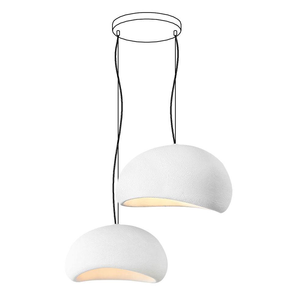 Chandelier Wabi-Sabi Pebble Cluster Organic Form Minimalist Artistic - Letslighting