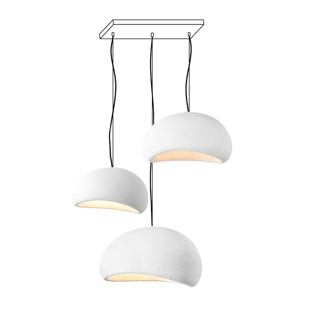 Chandelier Wabi-Sabi Pebble Cluster Organic Form Minimalist Artistic - Letslighting