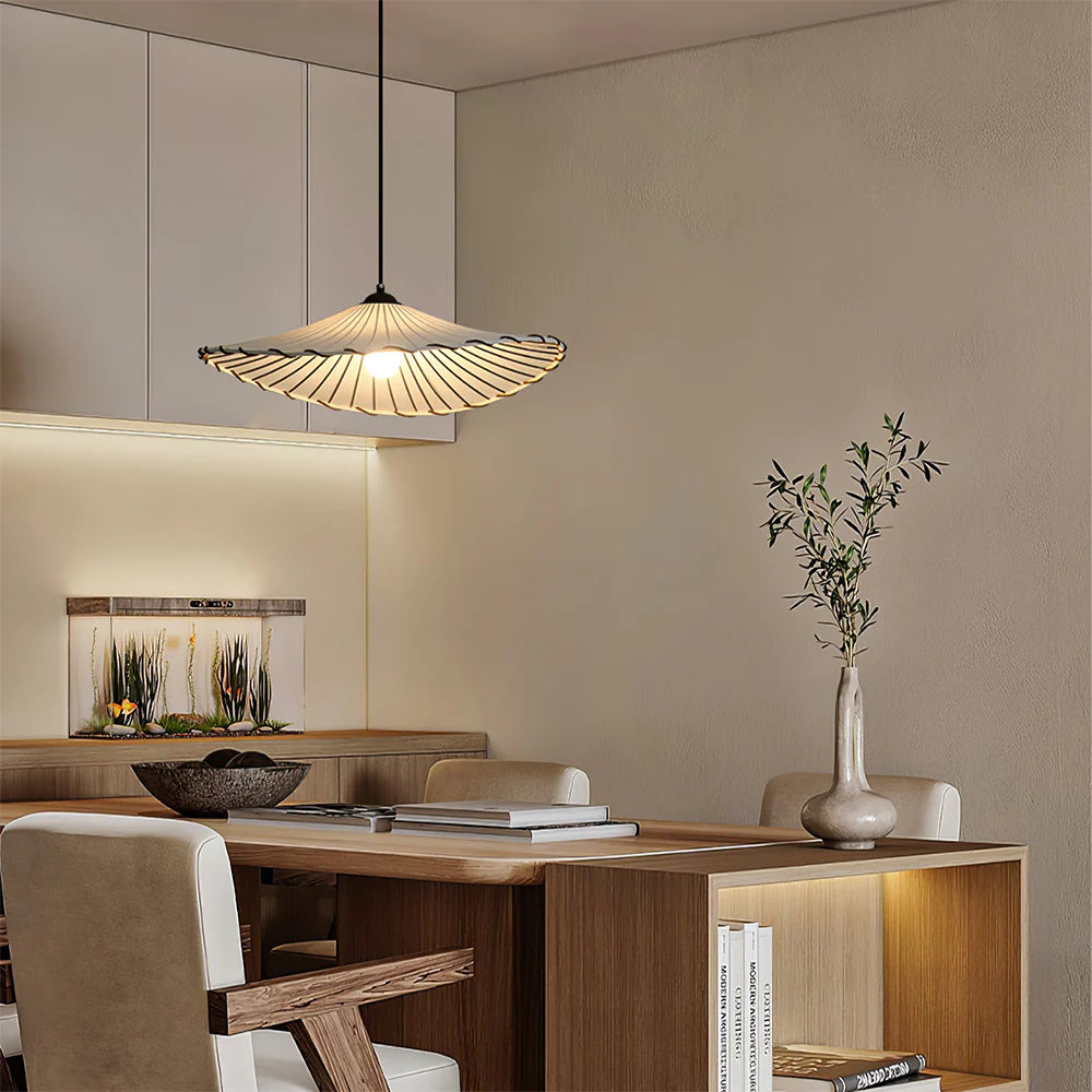 Avi Wabi-Sabi Retro LED Pendant Light Fabric/Metal Dining/Living Room