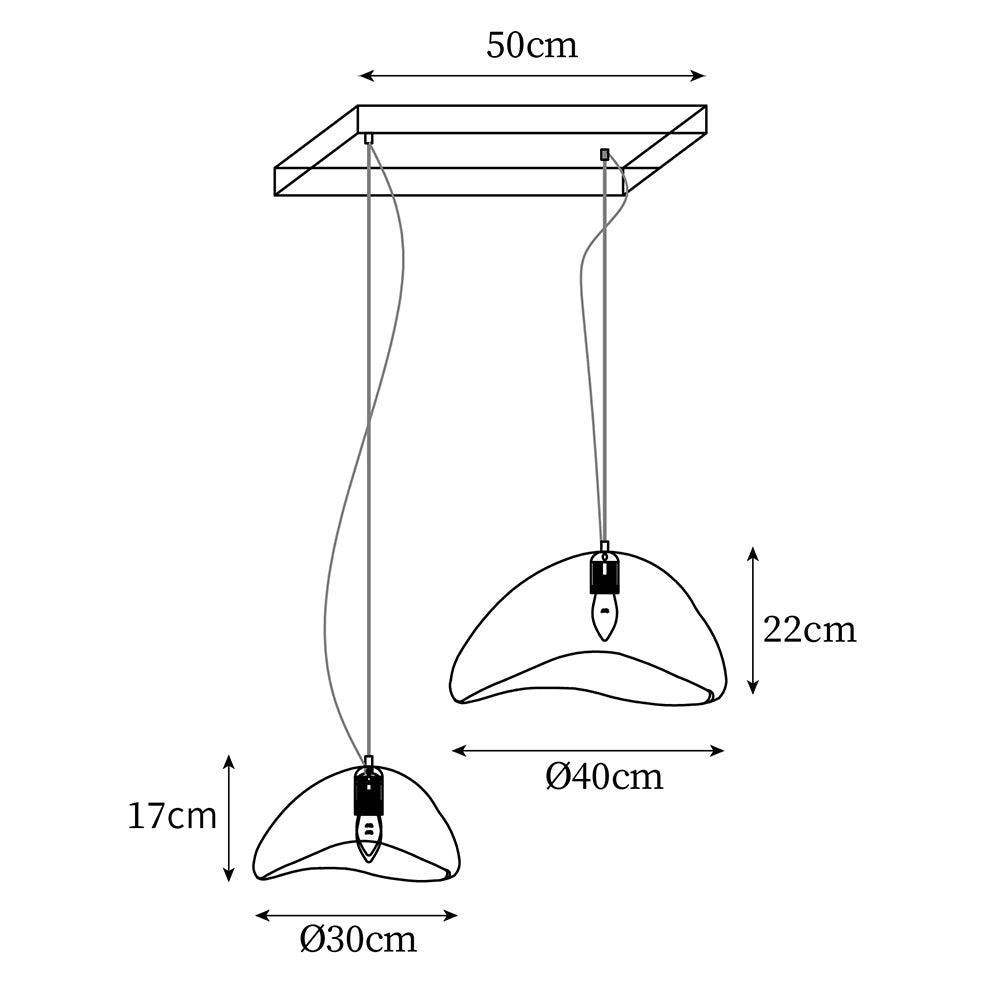 Aneko Chandelier Wabi-Sabi Organic Elegance - Letslighting