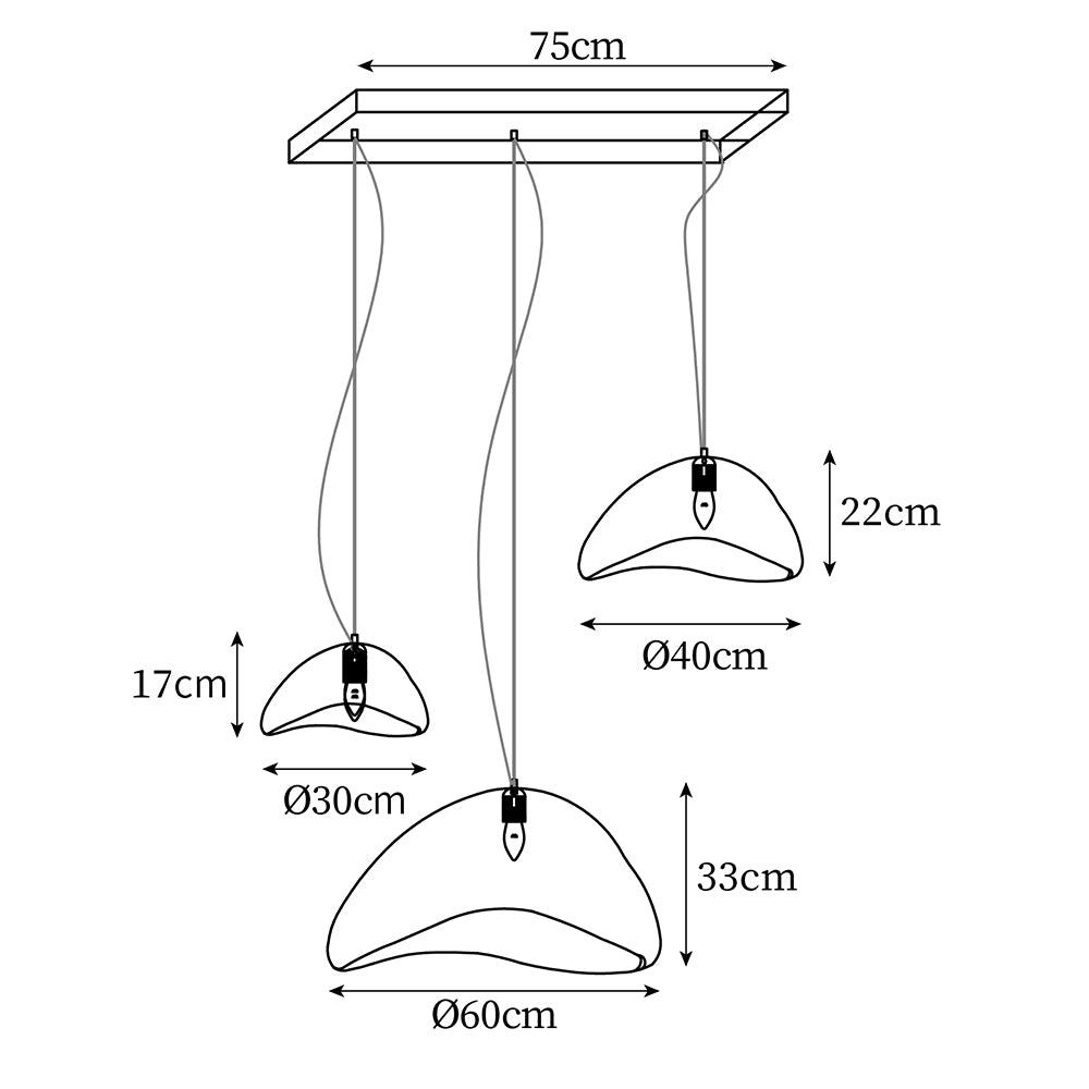 Aneko Chandelier Wabi-Sabi Organic Elegance - Letslighting
