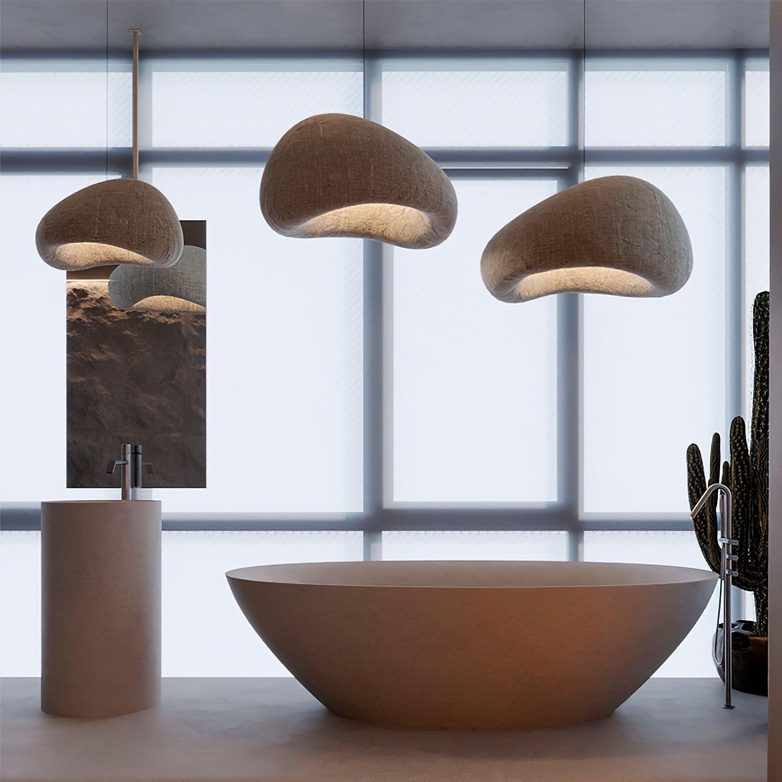 Chandelier Wabi-Sabi Pebble Cluster Organic Form Minimalist Artistic - Letslighting