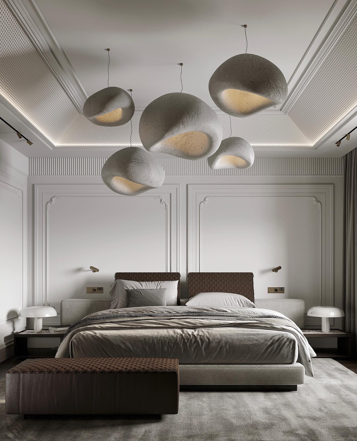 Chandelier Wabi-Sabi Pebble Cluster Organic Form Minimalist Artistic - Letslighting