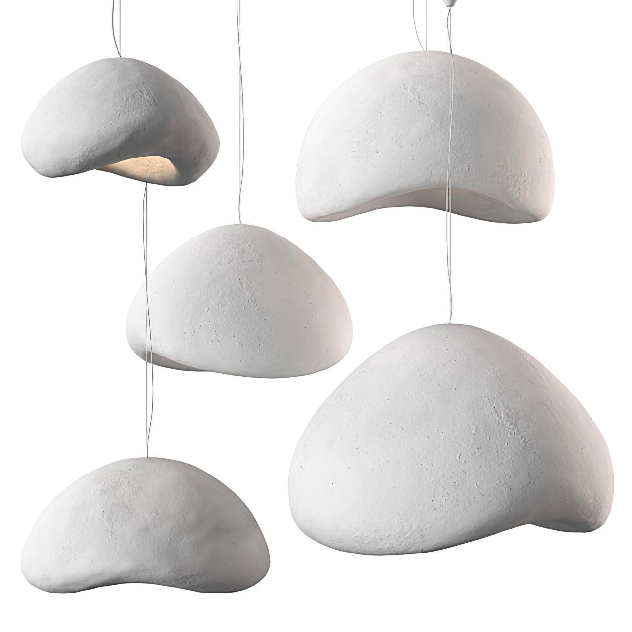 Chandelier Wabi-Sabi Pebble Cluster Organic Form Minimalist Artistic - Letslighting