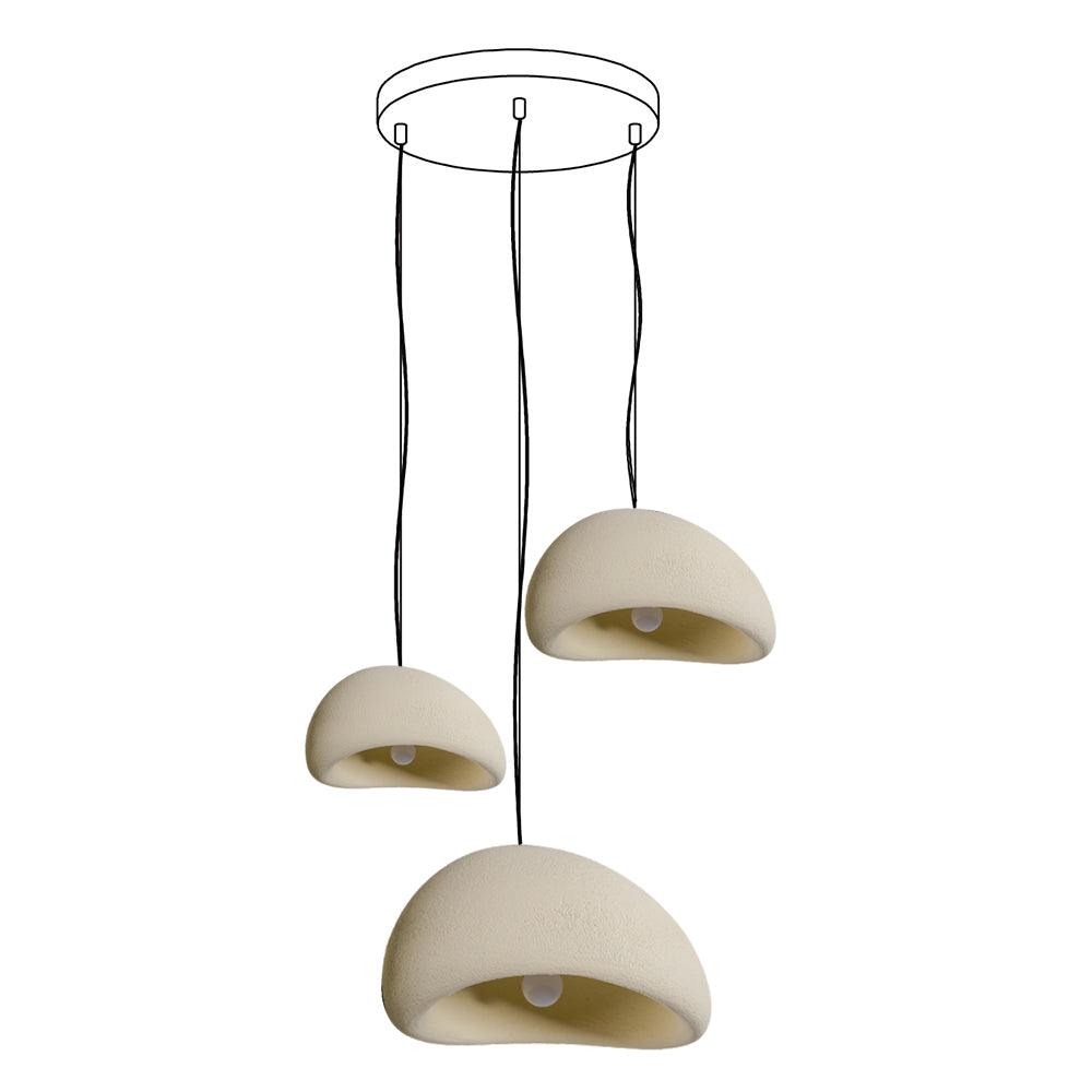 Chandelier Wabi-Sabi Pebble Cluster Organic Form Minimalist Artistic - Letslighting