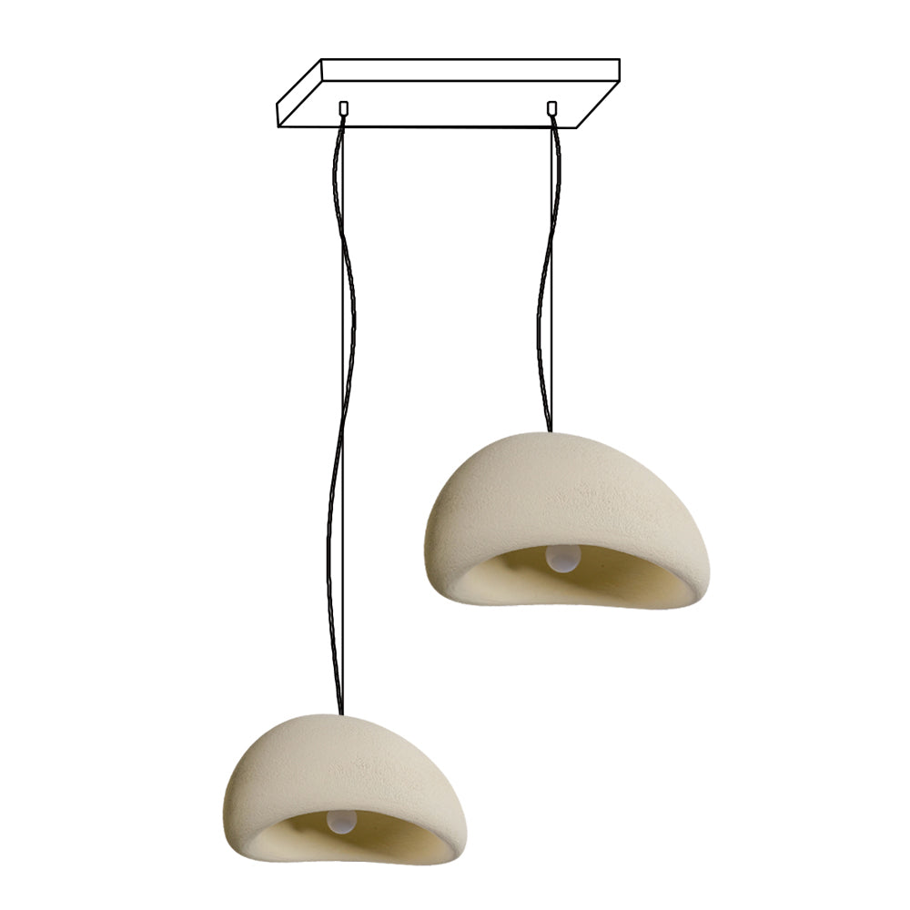 Chandelier Wabi-Sabi Pebble Cluster Organic Form Minimalist Artistic - Letslighting