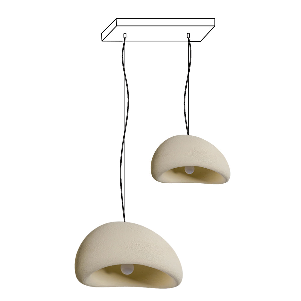 Chandelier Wabi-Sabi Pebble Cluster Organic Form Minimalist Artistic - Letslighting
