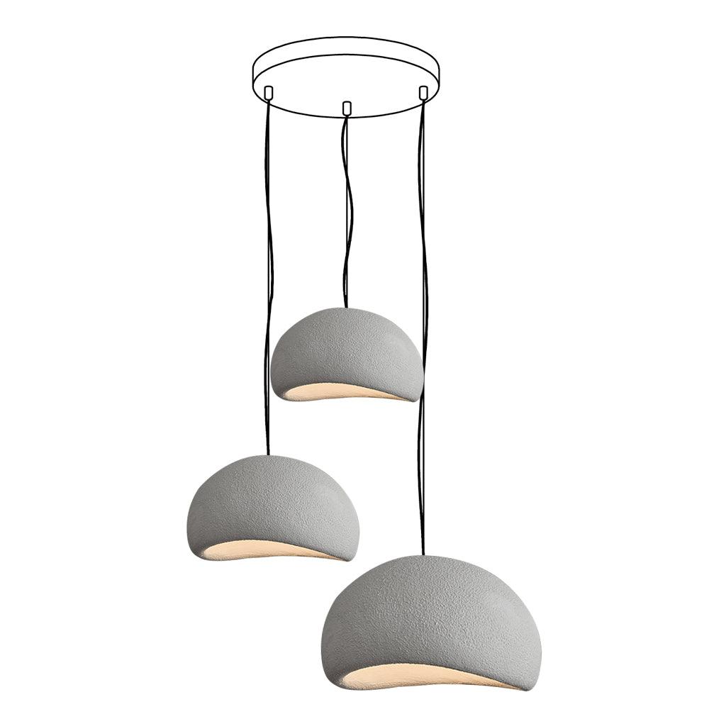 Chandelier Wabi-Sabi Pebble Cluster Organic Form Minimalist Artistic - Letslighting
