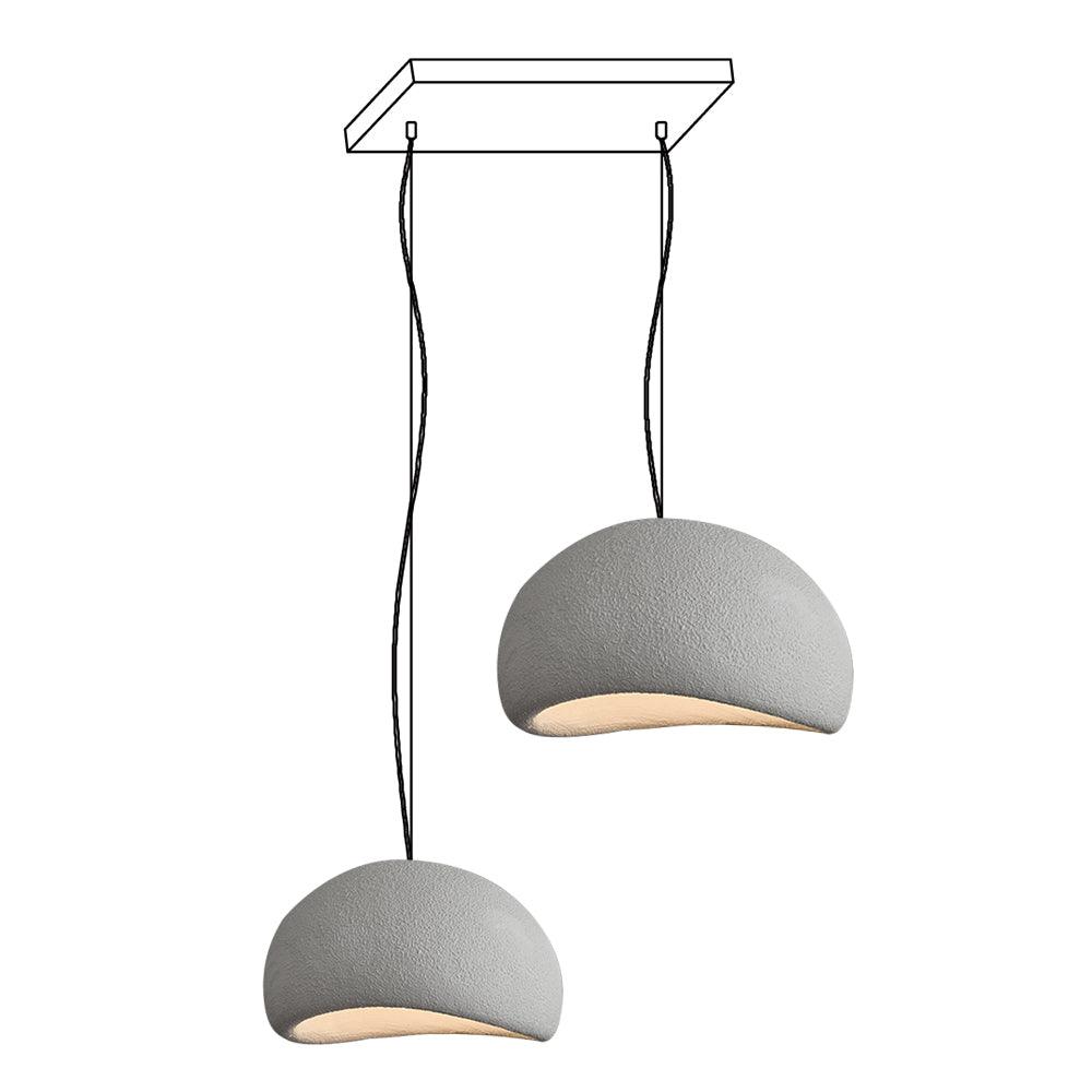 Chandelier Wabi-Sabi Pebble Cluster Organic Form Minimalist Artistic - Letslighting