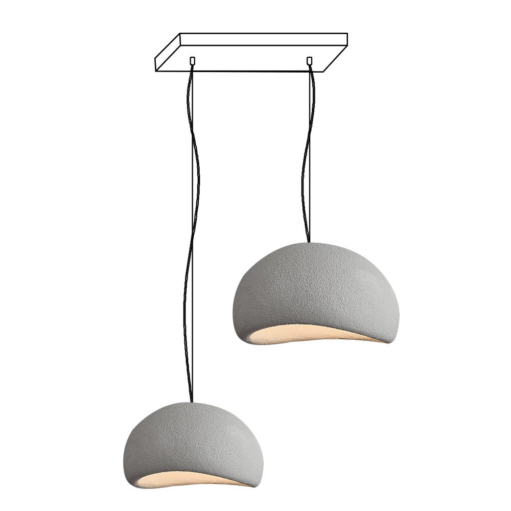 Chandelier Wabi-Sabi Pebble Cluster Organic Form Minimalist Artistic - Letslighting