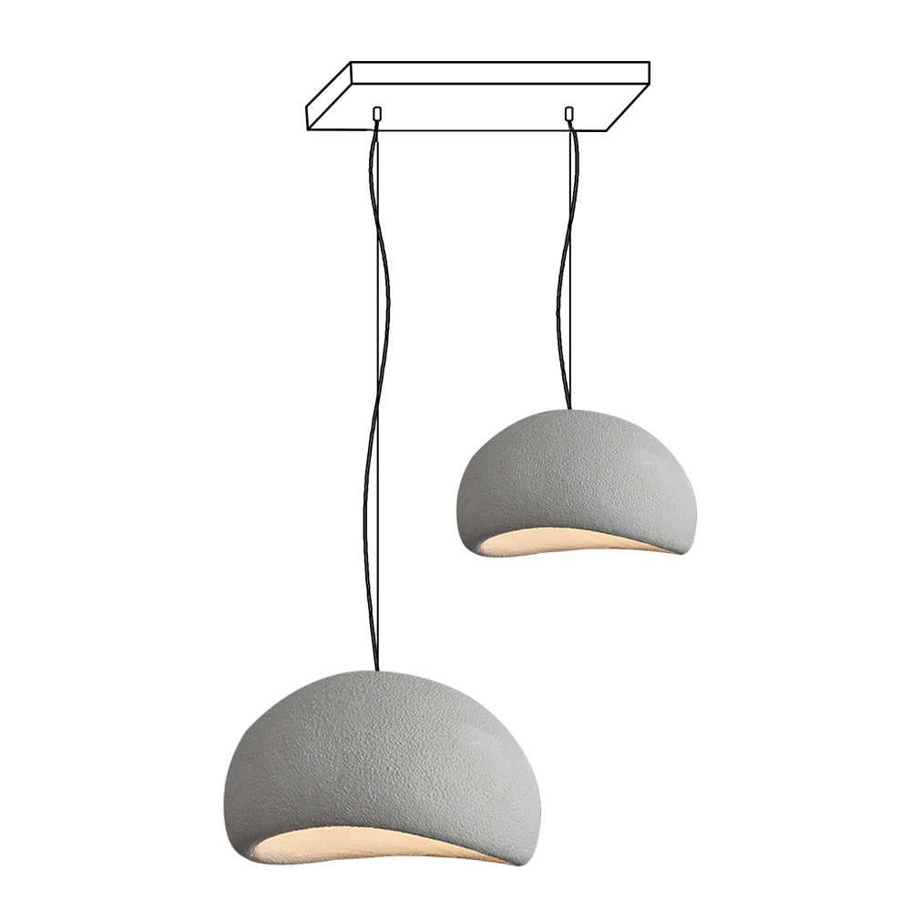 Chandelier Wabi-Sabi Pebble Cluster Organic Form Minimalist Artistic - Letslighting