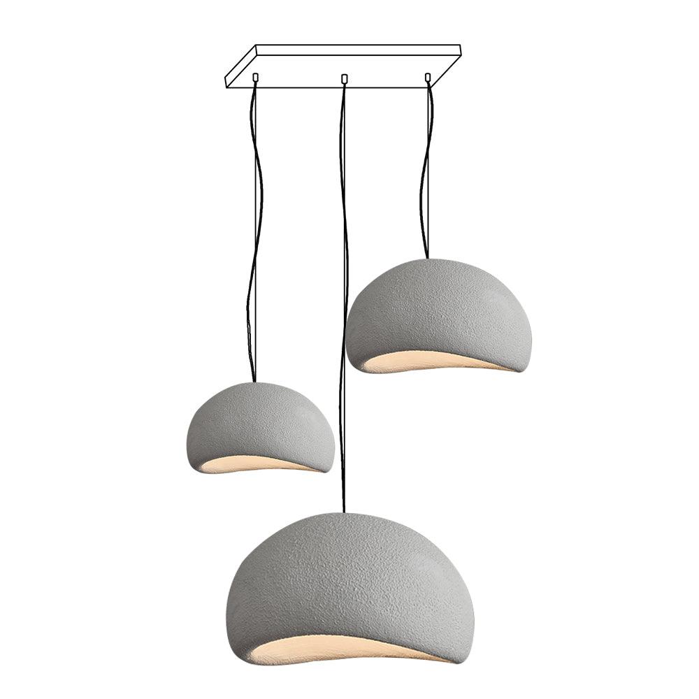 Chandelier Wabi-Sabi Pebble Cluster Organic Form Minimalist Artistic - Letslighting