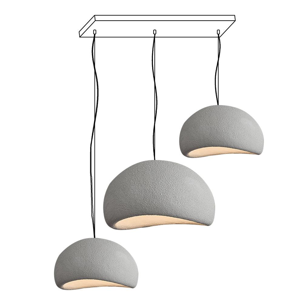 Chandelier Wabi-Sabi Pebble Cluster Organic Form Minimalist Artistic - Letslighting
