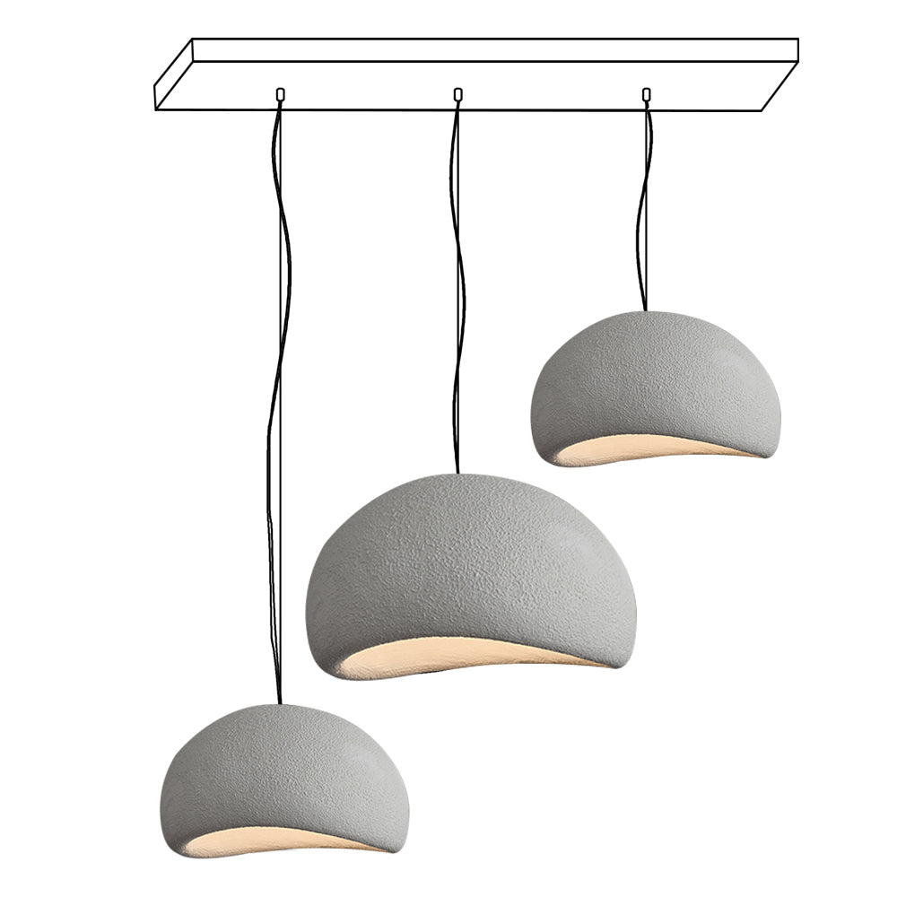 Chandelier Wabi-Sabi Pebble Cluster Organic Form Minimalist Artistic - Letslighting