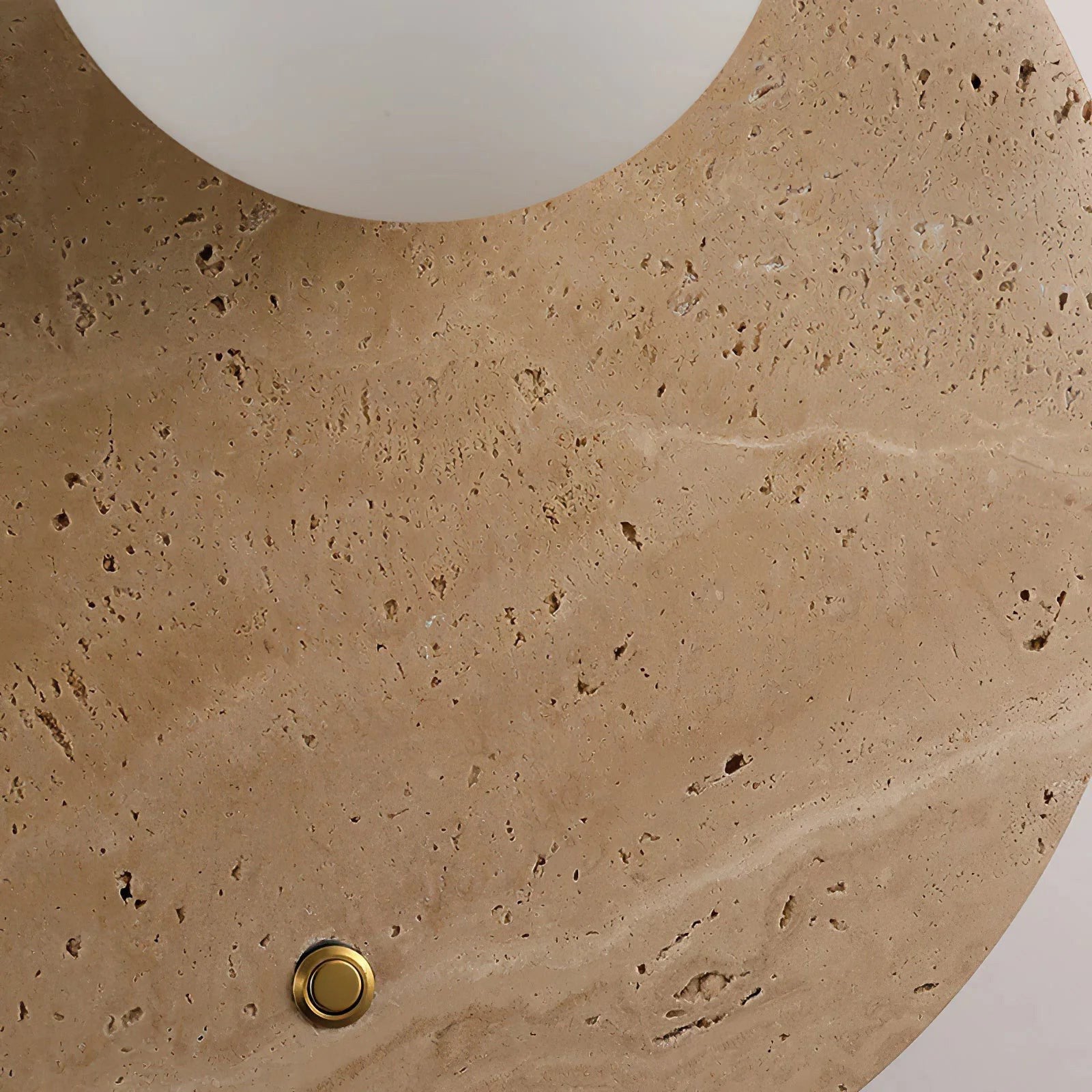 Alcareth Modern Minimalist Wabi Travertine Wall Lamp - Letslighting
