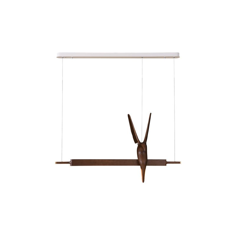 Varinisra Sculptural Oak Pendant Light - Letslighting