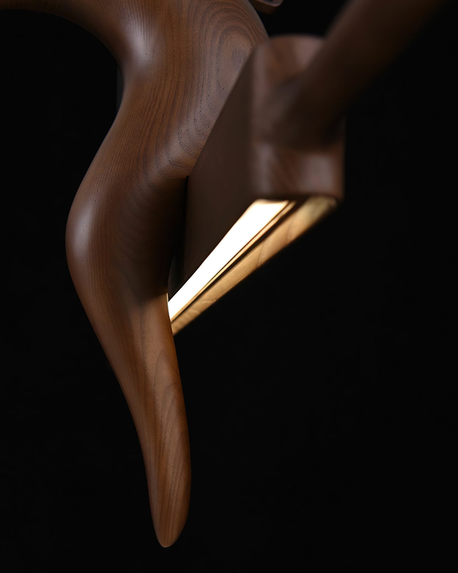 Varinisra Sculptural Oak Pendant Light - Letslighting
