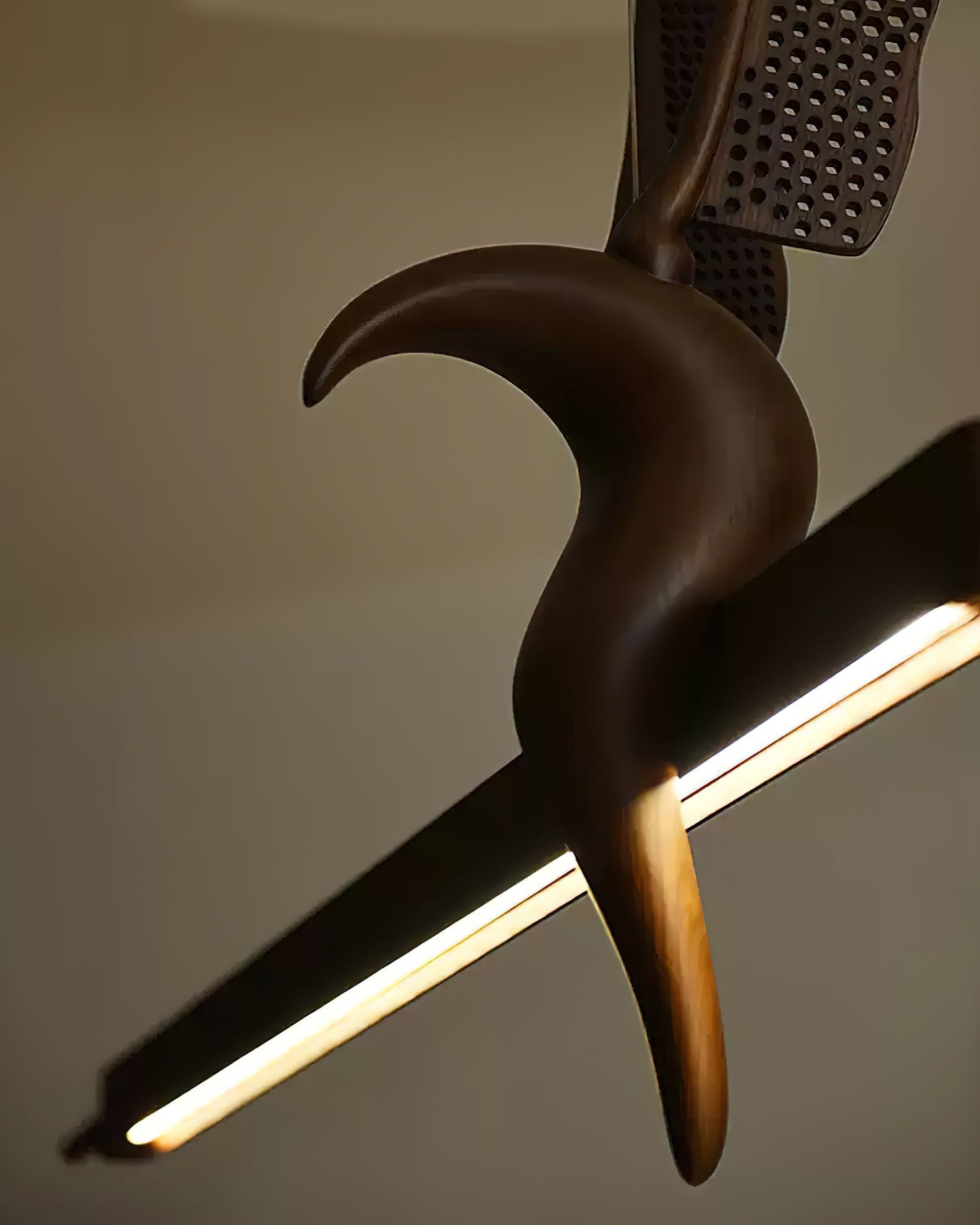 Varinisra Sculptural Oak Pendant Light - Letslighting