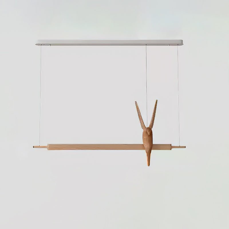 Varinisra Sculptural Oak Pendant Light - Letslighting