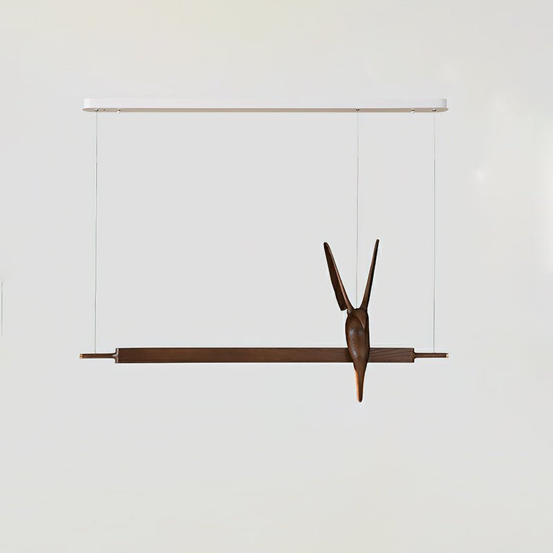 Varinisra Sculptural Oak Pendant Light - Letslighting