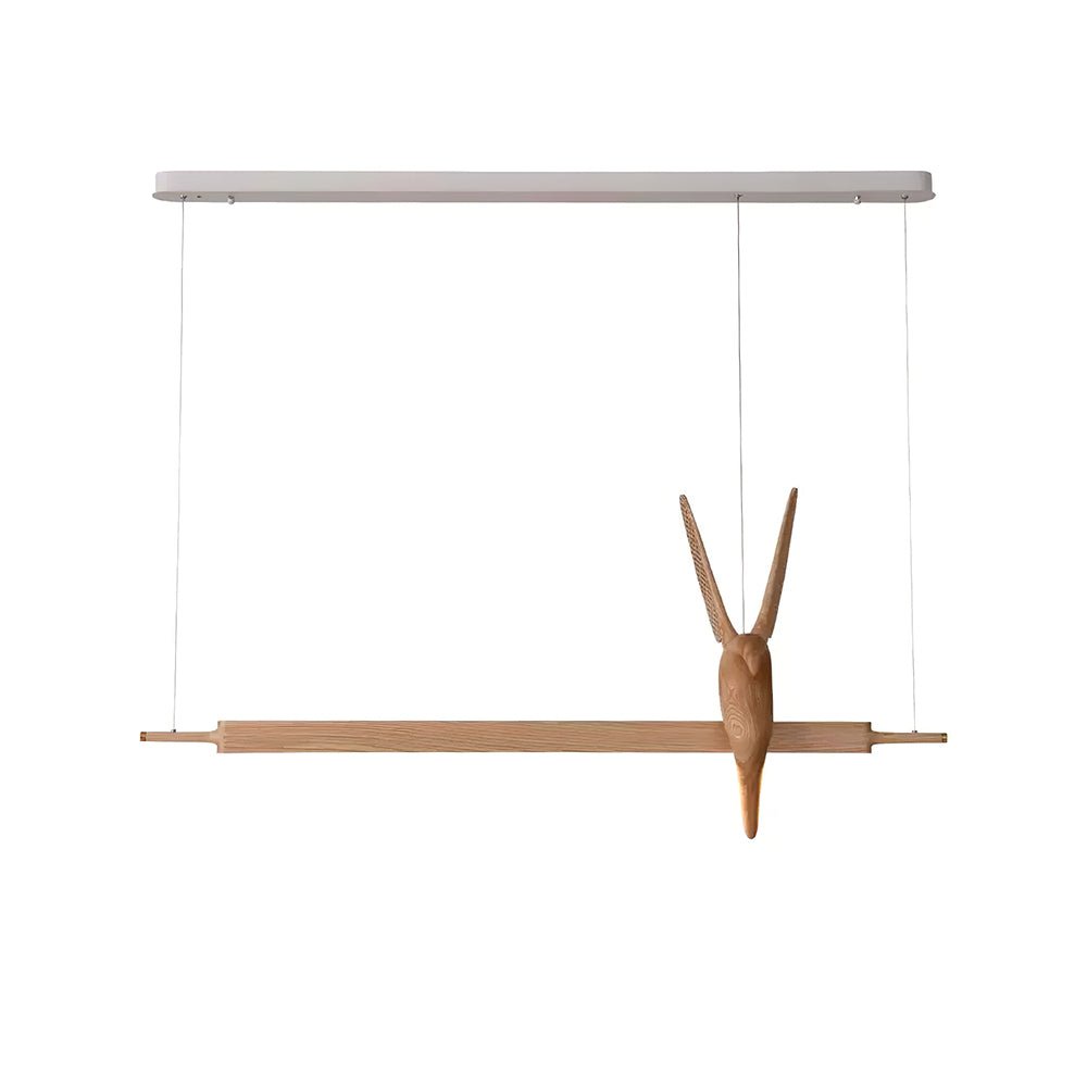 Varinisra Sculptural Oak Pendant Light - Letslighting