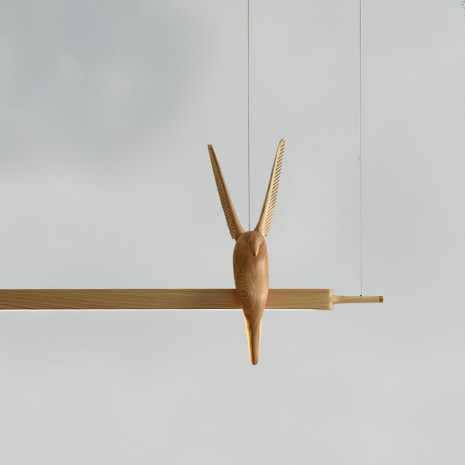 Varinisra Sculptural Oak Pendant Light - Letslighting