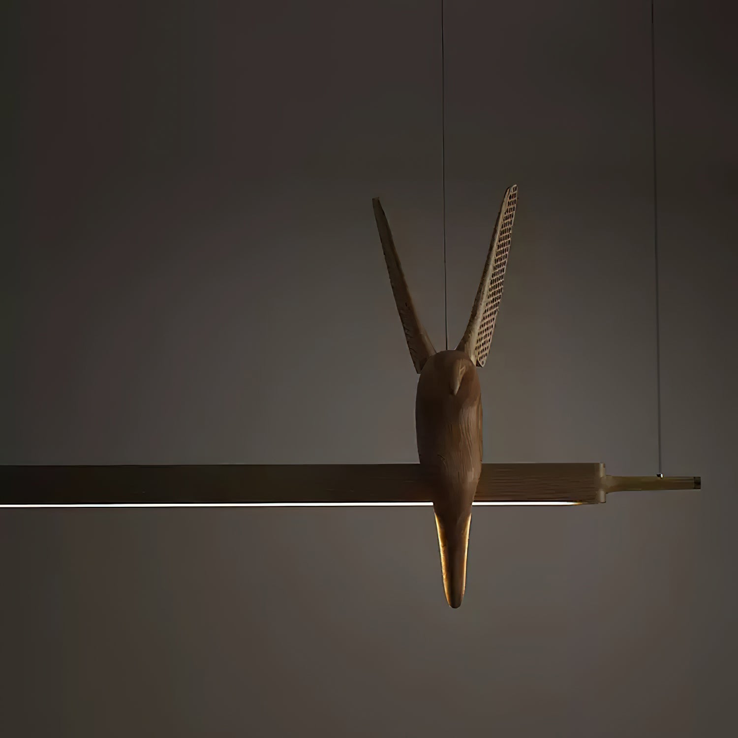 Varinisra Sculptural Oak Pendant Light - Letslighting