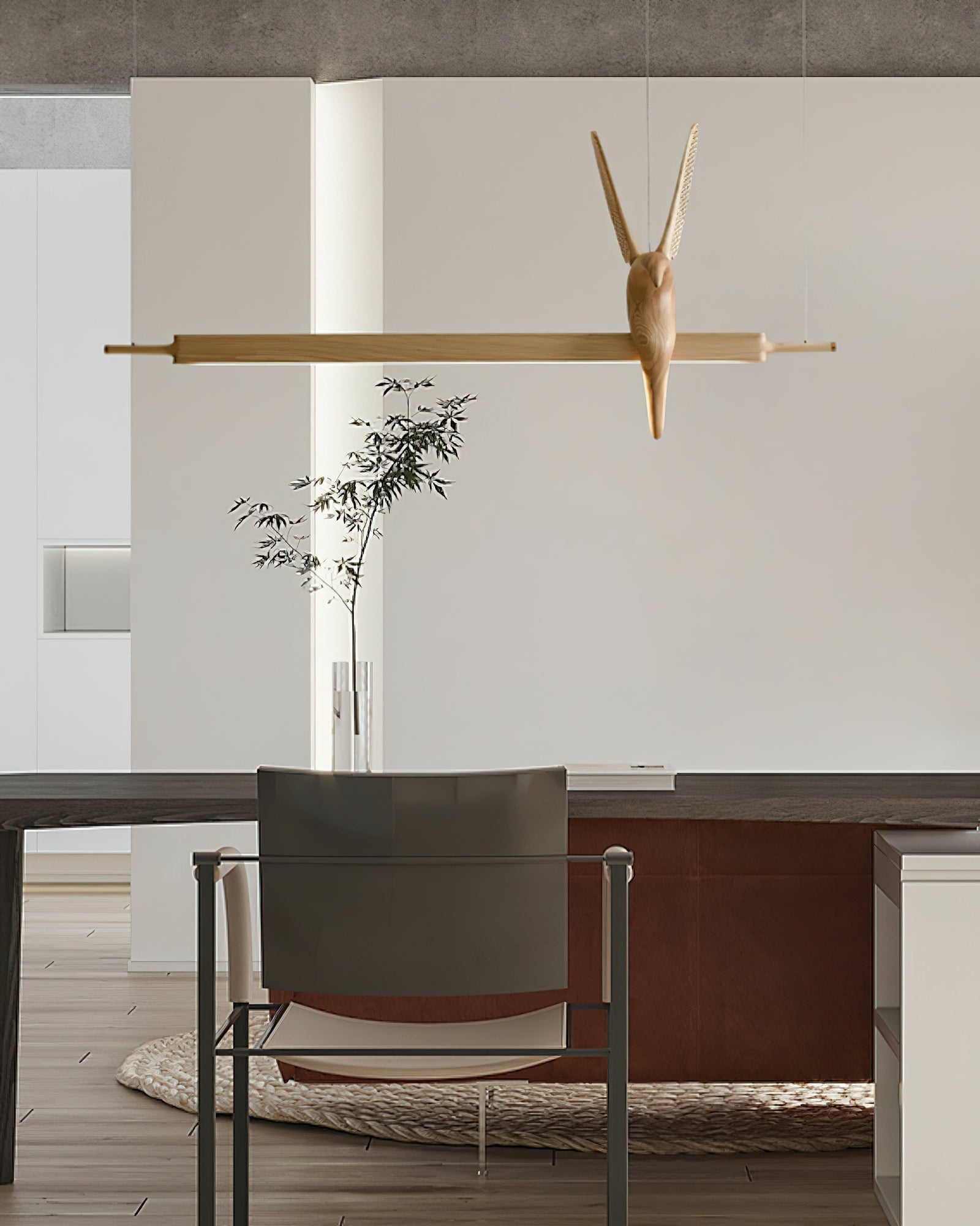 Varinisra Sculptural Oak Pendant Light - Letslighting