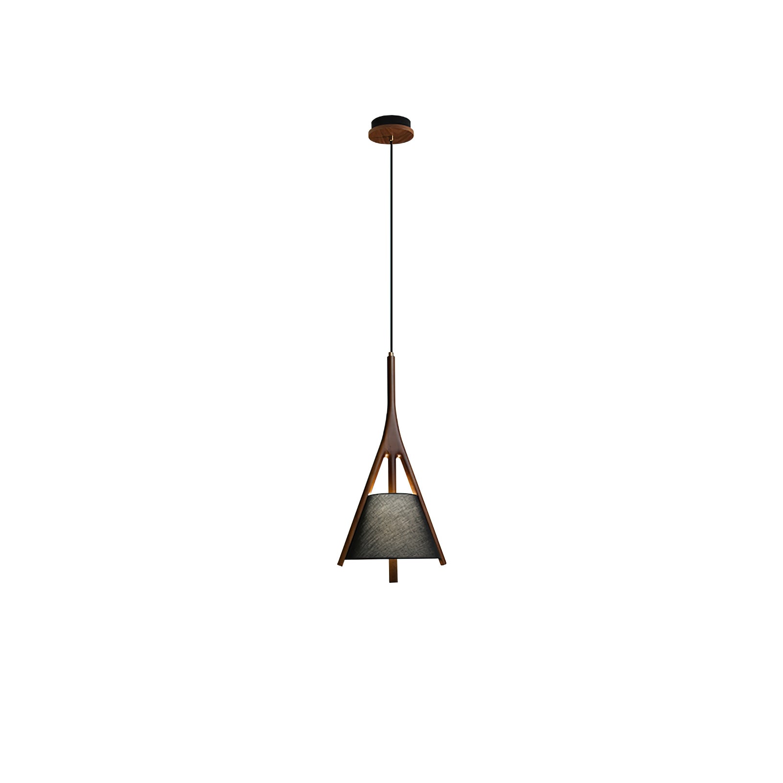 Zovenarae Triangular Wood Pendant Light - Letslighting