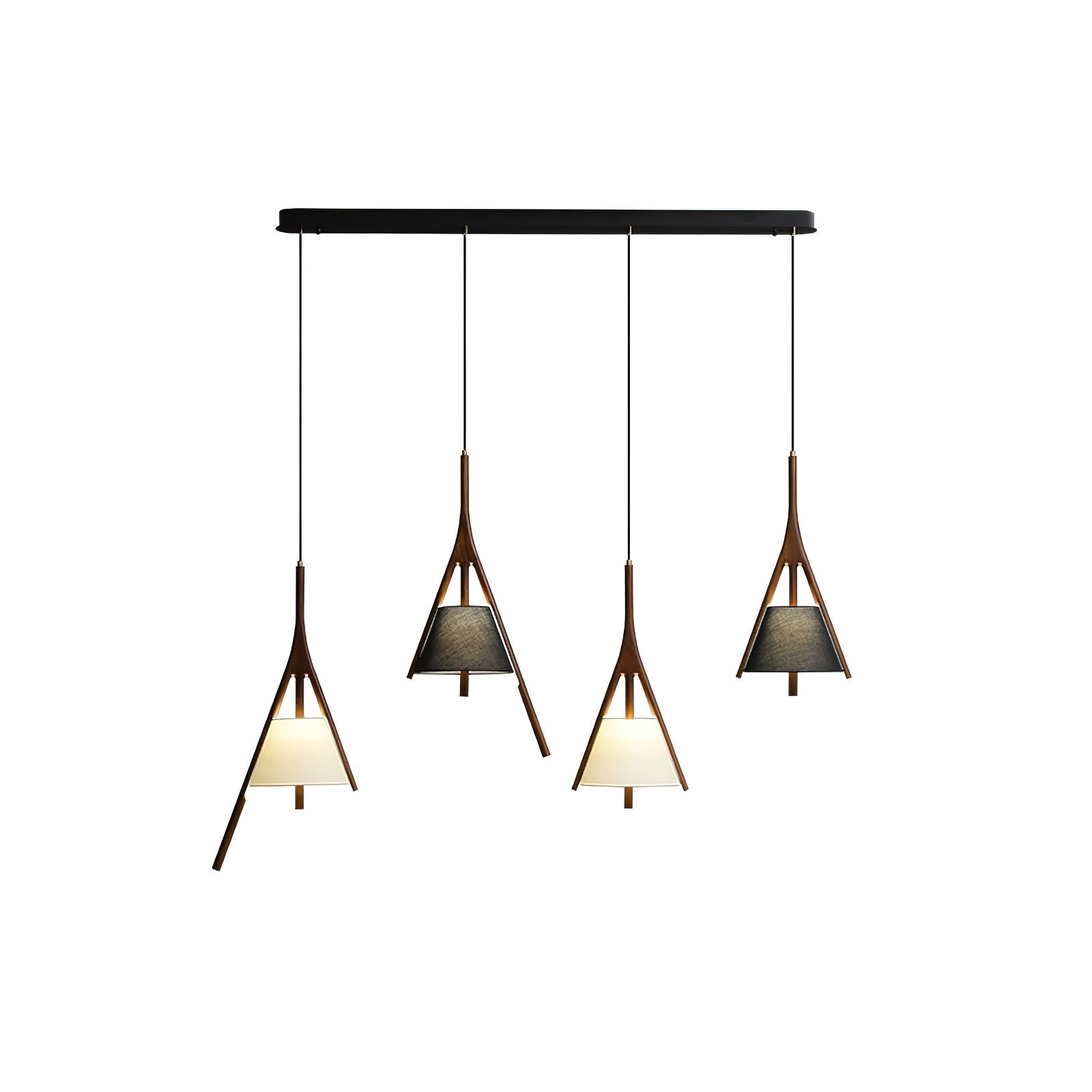 Zovenarae Triangular Wood Pendant Light - Letslighting