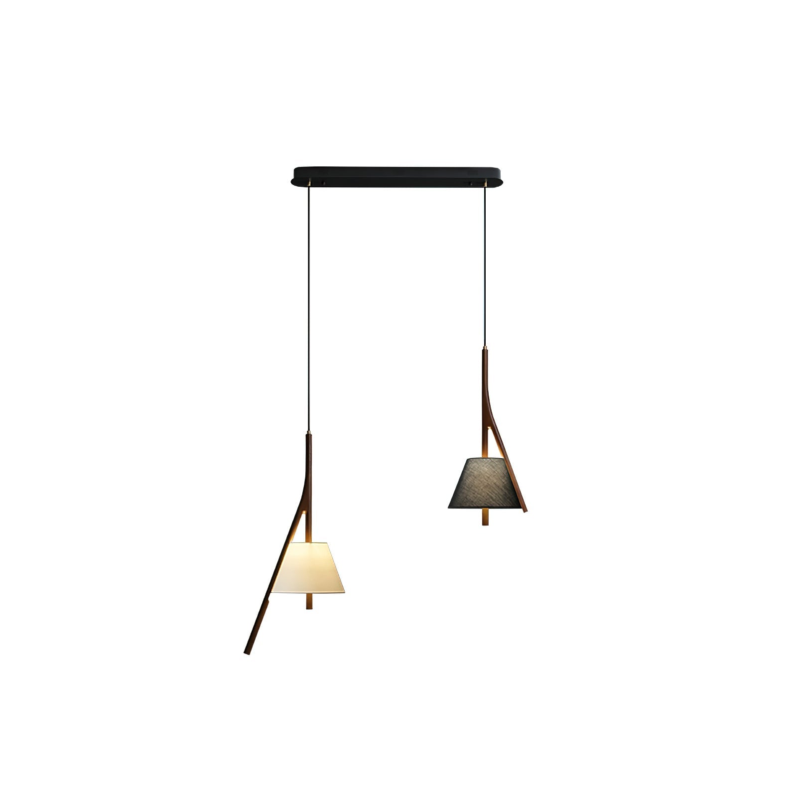 Zovenarae Triangular Wood Pendant Light - Letslighting